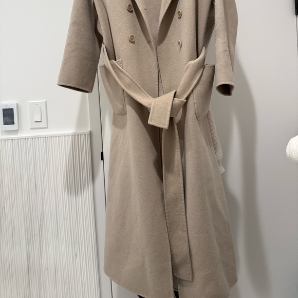 Anine Bing taupe wool cashmere Belted Coat - Picture 11 of 11